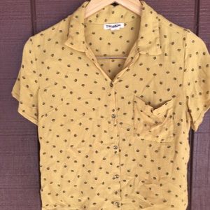 Billabong button up blouse size small